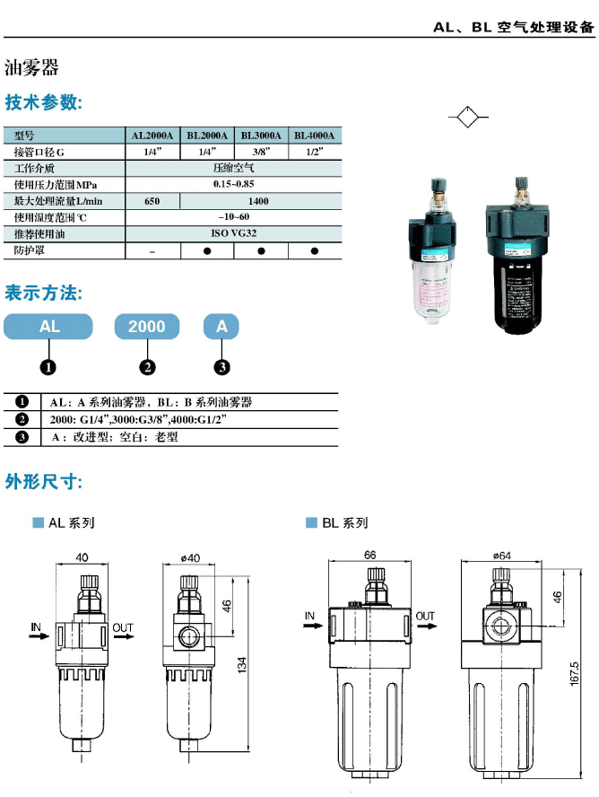 bl2000a,油雾器,sdpc盛达,al,bl油雾器